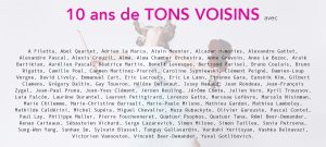 Tons Voisins, liste des musiciens ayant participé depuis 10 ans.