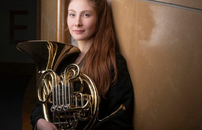 Jeanne Maugrenier et son cor